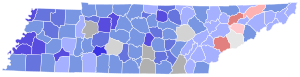 1962 Tennessee gubernatorial election results map by county.svg