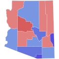1970 Arizona gubernatorial election results map by county.svg