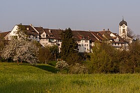 Uitzicht op de stad Grüningen