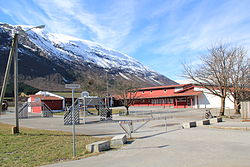 View of the local school