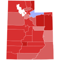 2012 United States Senate election in Utah results map by county.svg
