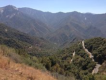 Switchbacks on Generals Highway 2013-09-20 11 58 57 View from Generals Highway in Sequoia National Park north of Amphitheater Point.JPG