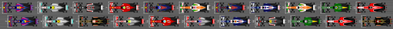 Diagramm der Startaufstellung des Grand Prix von Abu Dhabi 2013