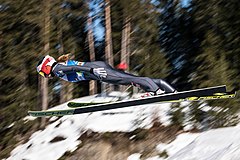 Eder during training for the 2019 World Cup in Seefeld