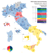 2022 Italian general election - Chamber of Deputies - Multi-member constituencies - Seats.svg