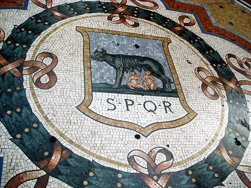 File:3492 - Milano - Galleria Vittorio Emanuele - Stemma di Roma - Foto Giovanni Dall'Orto, 22-June-2007.jpg