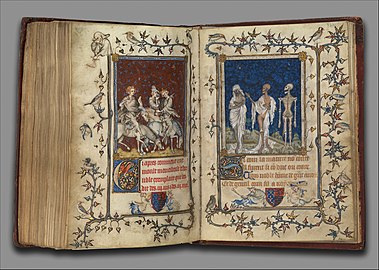 Attributed to ⋅Jean Le Noir, Psalter of Bonne de Luxembourg, 14th cen. illuminated manuscript