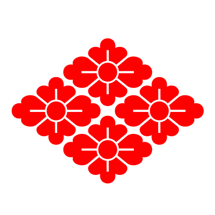 The Matsumoto family crest ( mon ) 4hana hishi03.svg