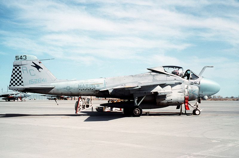 File:A-6E VMA(AW)-533 at NAS Fallon 1988.JPEG