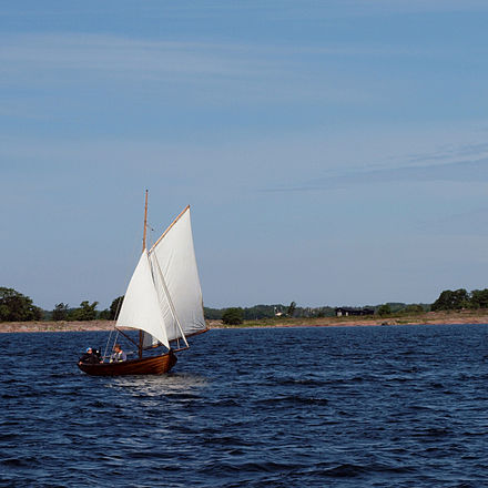 Traditional type sailboat in Åland.
