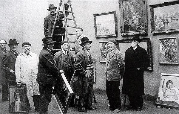 Members of the Rouen School, Salon des Artistes Rouennais, musée des Beaux-Arts de Rouen, Robert Antoine Pinchon (centre), 1934