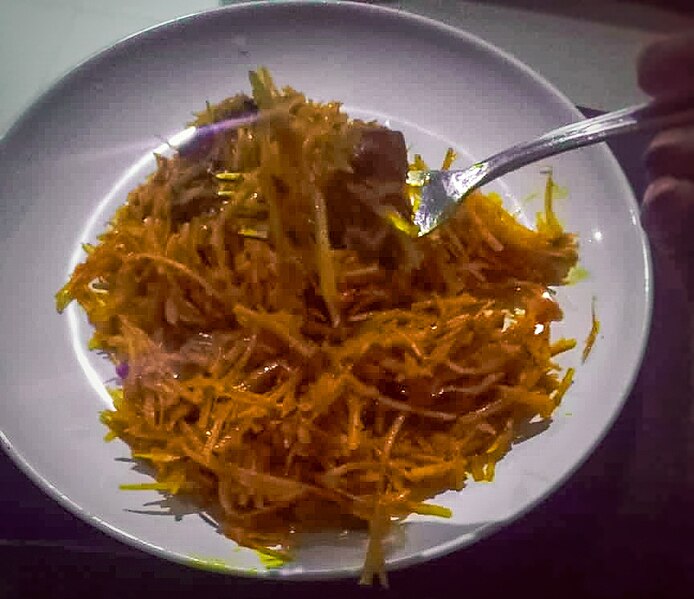 File:A plate of Abacha at Night.jpg