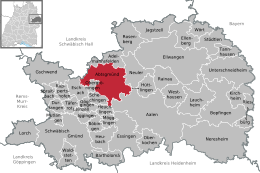 Abtsgmünd - Localizazion