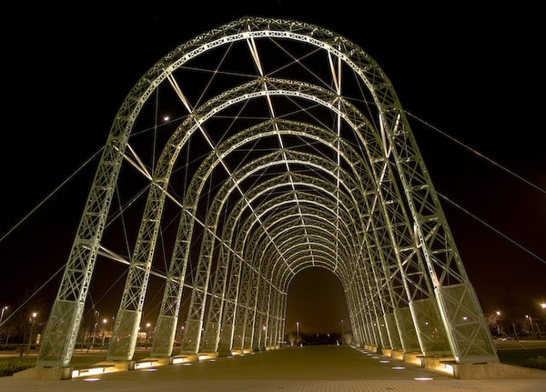 The reconstructed Airship Hangar at Farnborough