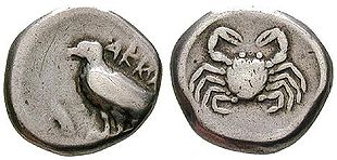 Didrachma di Acragas, 490–483 a.C.