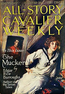 Обложка журнала «All-Story Weekly» (октябрь, 1914) с публикацией романа «Грубиян»