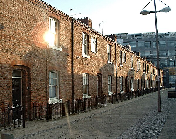 Ancoats is a former industrial district being gentrified as a residential area.