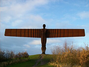 The Angel of the North in Gateshead