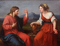 Christ and the Samaritan Woman at the Well by Angelica Kauffman, 1796. Angelika Kauffmann - Christus und die Samariterin am Brunnen -1796.jpeg