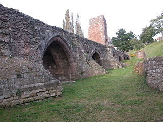 Old Exe Bridge Ruined medieval bridge in Devon, England