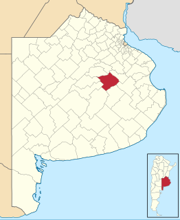 Las Flores Partido Department in Argentina