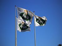 Arlaflag ved Arla Friskvareterminal Ishøj.JPG