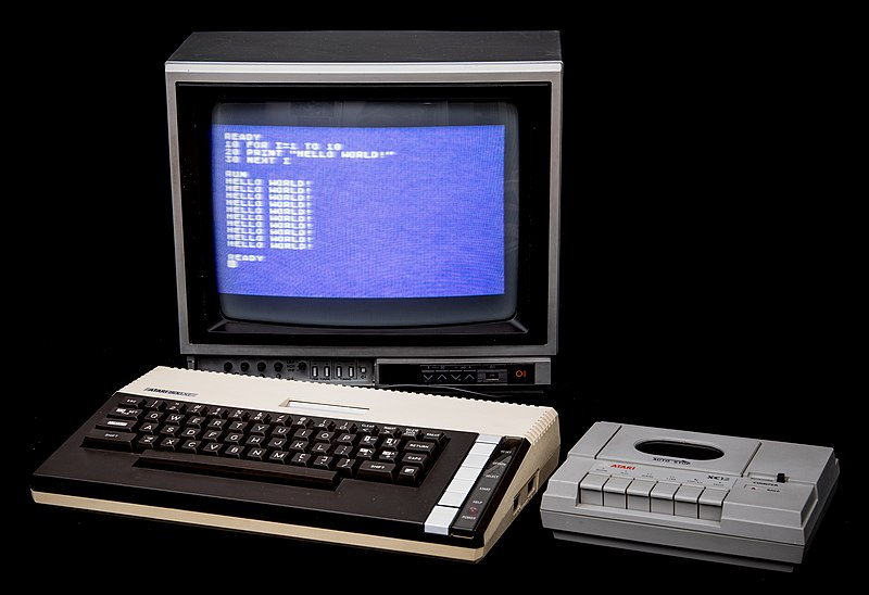 File:Atari 800 XL home computer with TV monitor and tape program recorder XC12 (cropped).jpg