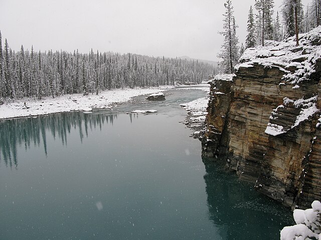 Athabasca River in Jasper National Park