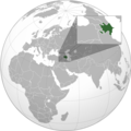 locator map of Azerbaijan