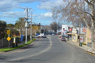 Bacchus Marsh Town in Victoria, Australia