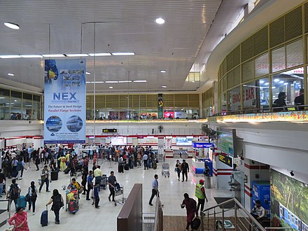 Bagdogra International Airport during rush hours.