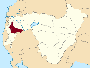 Баженг ауданының орналасуы Map.svg