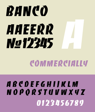 <span class="mw-page-title-main">Banco (typeface)</span> Typeface