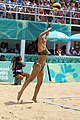 Deutsch: Beachvolleyball bei den Olympischen Jugendspielen 2018; Tag 11, 17. Oktober 2018; Mädchen, Finale – Italien (Claudia Scampoli & Nicol Bertozzi)- Russland (Maria Woronina & Maria Botscharow) 0:2 (19–21/19–21) English: Beach volleyball at the 2018 Summer Youth Olympics at 17 October 2018 – Girls Final – Italy (Claudia Scampoli & Nicol Bertozzi) - Russia (Maria Voronina & Maria Bocharova) 0:2 (19–21/19–21)