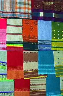 Tant Saree Bengal saris on display.jpg