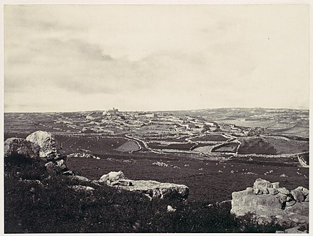 The ruins of Beitin, commonly identified with Bethel, during the 19th century