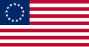 Betsy Ross flag, first US flag, 1775