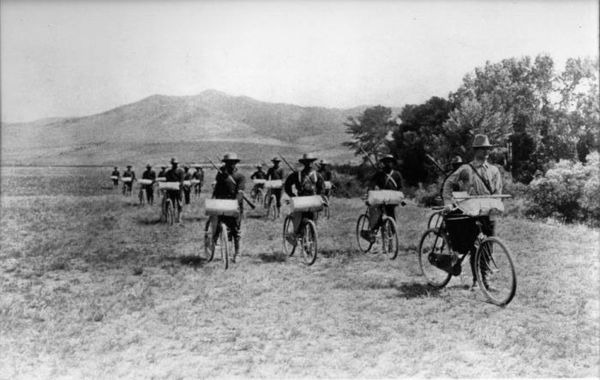 American Bicycle Corps at Fort Missoula in 1897