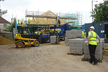 A Kingdom Hall under construction in Bishopsworth, Bristol, UK Bishopsworth KH Build 2011.JPG