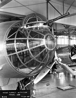 Boeing XB-17 (Model 299) nose turret with gun