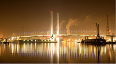 Bolte Bridge taken from the Docklands