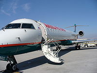 CRJ-900LR Mesa Airlines в Международном аэропорту Лас-Вегаса Маккаран