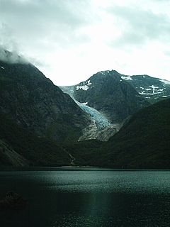 Bondhusbreen glacier in Norway