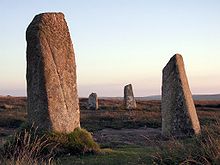 Boskednan Steine ​​bei Sonnenuntergang penwith.jpg