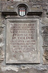 Epitaph für Johann Georg Rudolphi