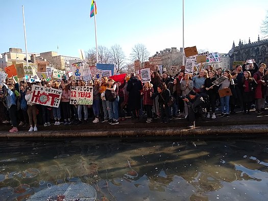 Youth Strikers in Bristol in February 2019 Bristol Youth Strike 15.02.19.jpg