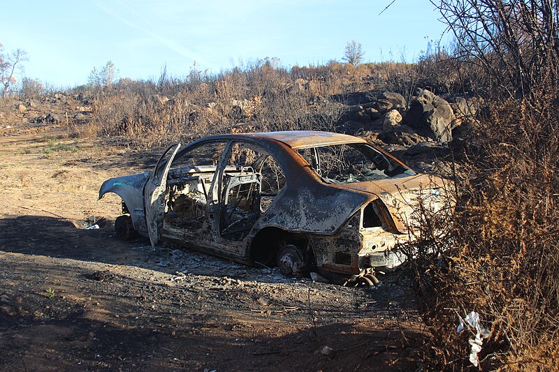 File:Burned and Destroyed Cars in Clearlake after Cache Fire - 51549140882.jpg