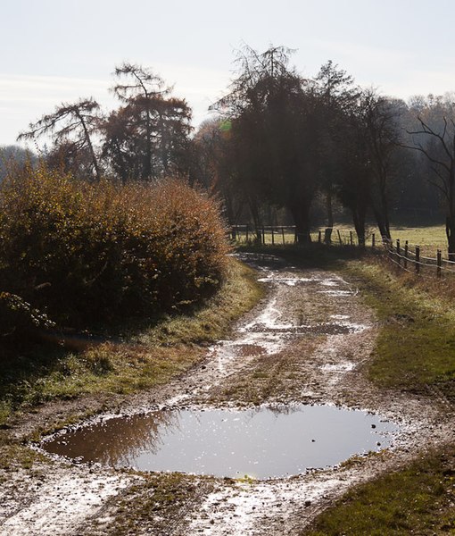 File:Byway south of Worthy Down Camp - geograph.org.uk - 3228956.jpg