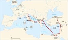 Caesar campaigns from Rome to Zela-fr.svg