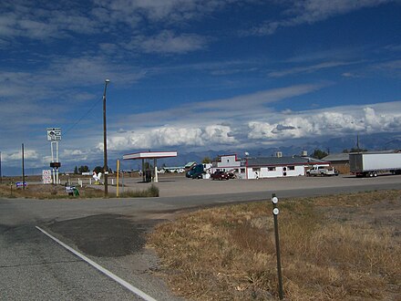 The café and truck stop on Colorado State Highway 17 in Hooper, Colorado